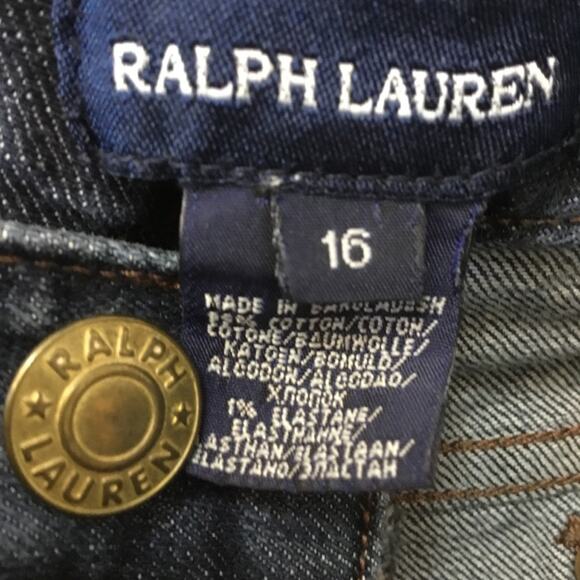 Ralph Lauren Girl Blue Straight Leg Jeans - Picture 14 of 16